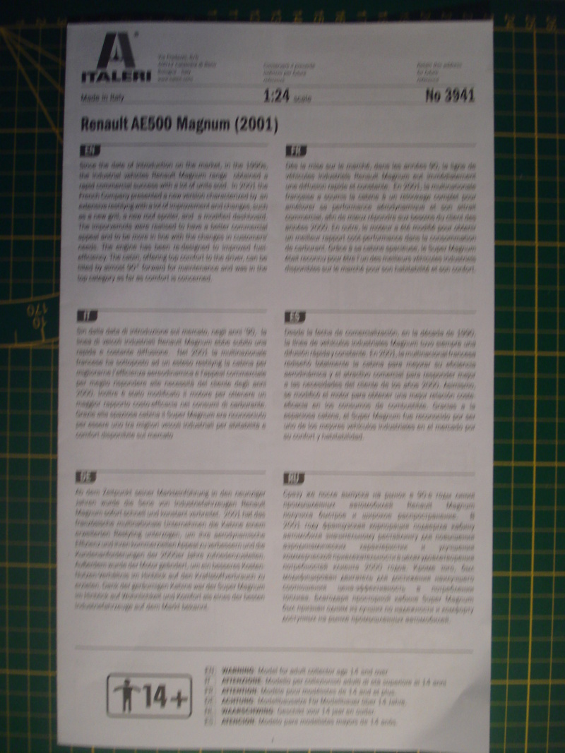 [ITALERI] RENAULT AE500 MAGNUM 2001 1/24ème -réf 3941 Dsc08118