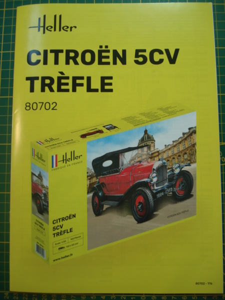 CITROËN 5cv TREFLE 1/24ème Réf 80702 Notice Dsc08329