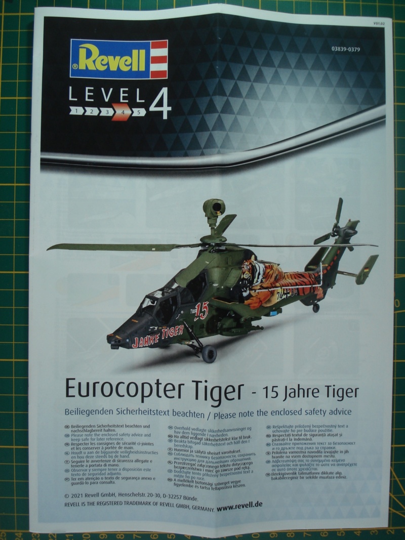 [REVELL] EUROCOPTER TIGER "15 Jahre Tiger" 1/72ème Réf 03839 Notice Dsc09254