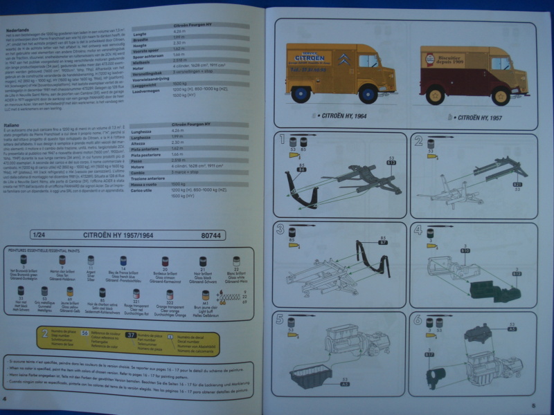 CITROËN type H 1957/1964 1/24ème Réf 80744 Notice Dsc09533