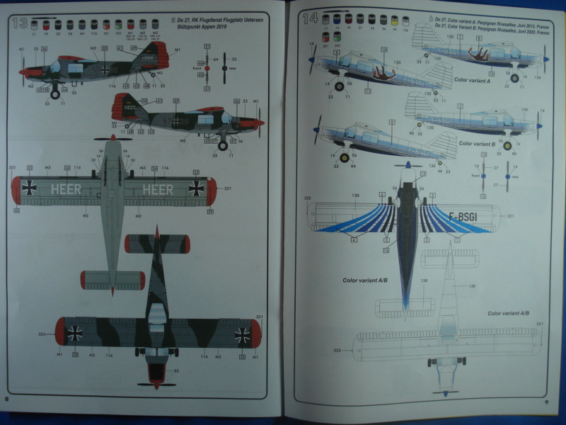 DORNIER DO 27 / CASA C-127 1/72ème Réf 30304 Notice Dsc09927