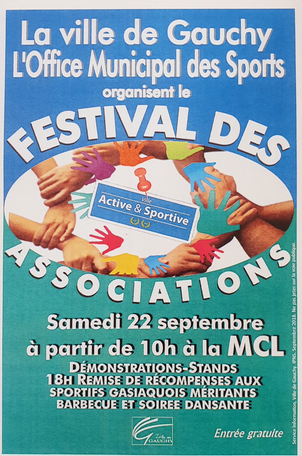 Festival des associations de Gauchy le 22 septembre 2018 20180910