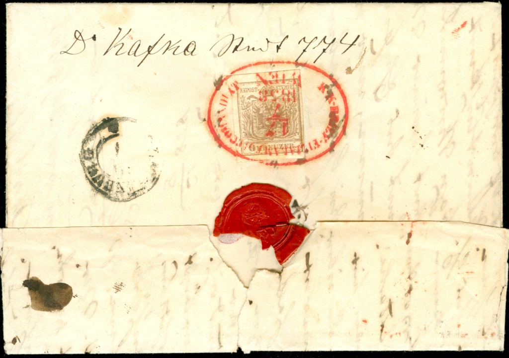 Rekommandationsstempel mit Ortsangabe 1850_b15