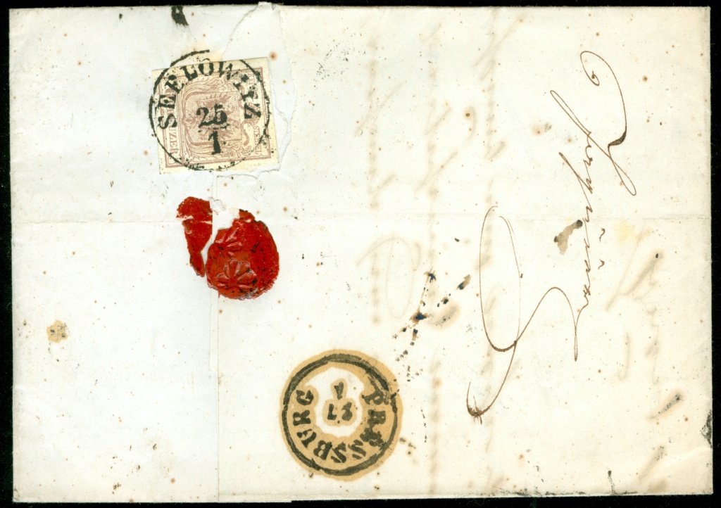 Rekommandationsstempel ohne Ortsangabe 1850_b16