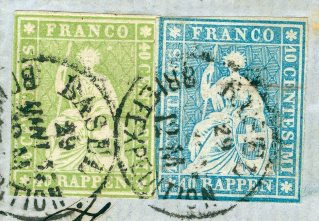 Strubelbrief 1857 von Basel nach Colmar mit 23C und 26C 1857_b15