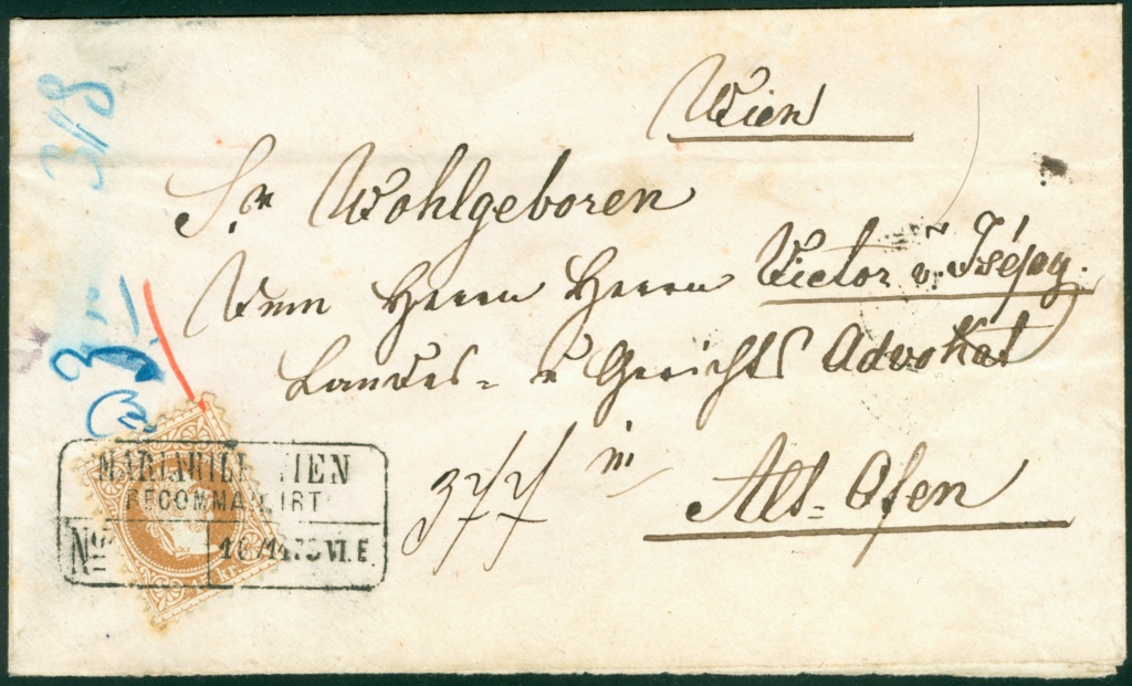 Rekommandationsstempel mit Ortsangabe 1867_r12