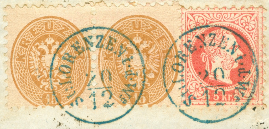 stempel - Freimarken-Ausgabe 1867 : Kopfbildnis Kaiser Franz Joseph I - Seite 24 1867_s13