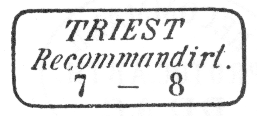Rekommandationsstempel mit Ortsangabe 1867_s17