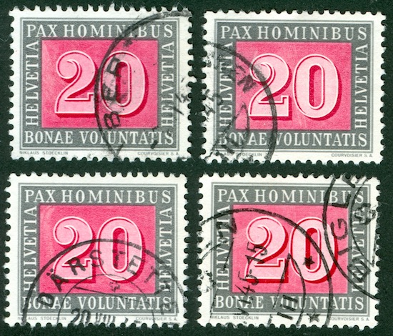 SBK 264 (Mi. 449), PAX-Marke 20 Rp. Ch_sbk61