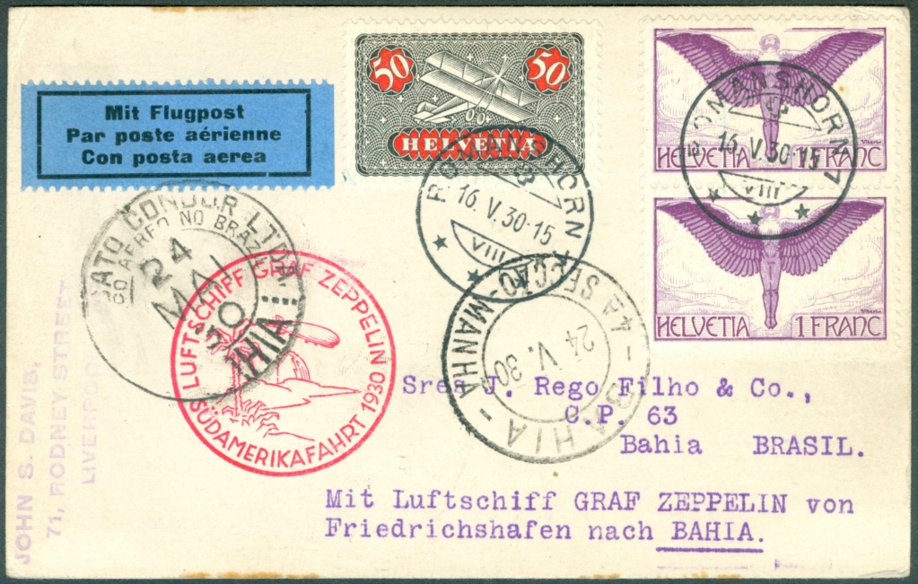 nach - Südamerikafahrt 1930, Post nach (Salvador de) Bahia - Seite 2 Lz_12713