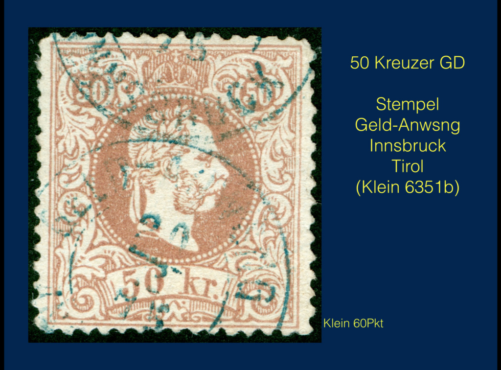 stempel - Freimarken-Ausgabe 1867 : Kopfbildnis Kaiser Franz Joseph I - Seite 24 Scherm31