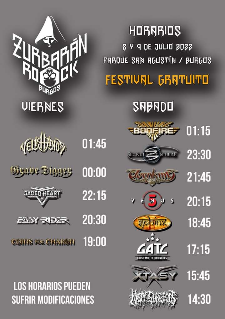 Zurbarán Rock Fest. 8 y 9 de Julio 2022. Burgos 28675910