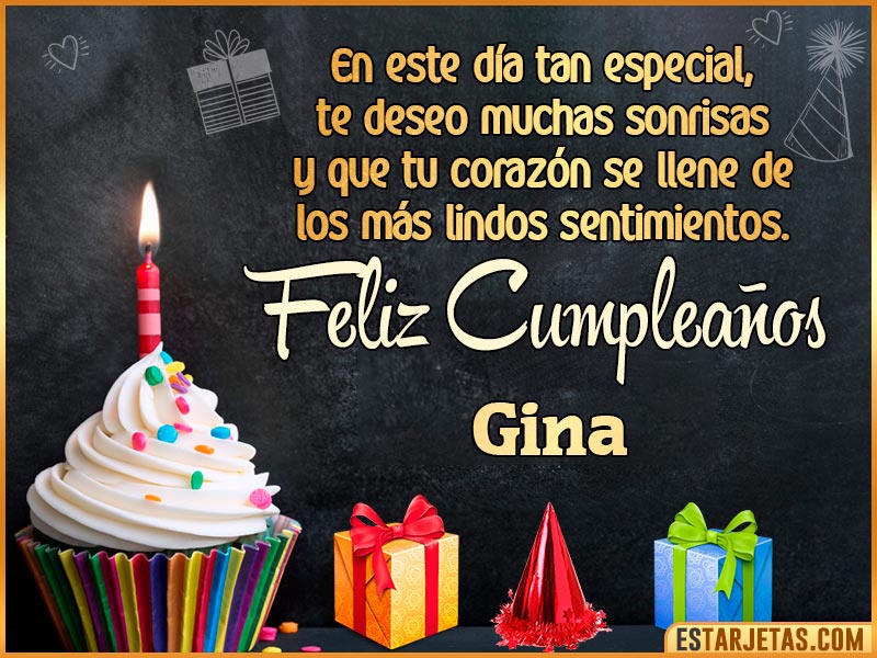 Feliz cumpleaños Gina Tarjet16