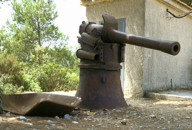 Le canon de 95 Mle 1888 en défense des côtes Batter80