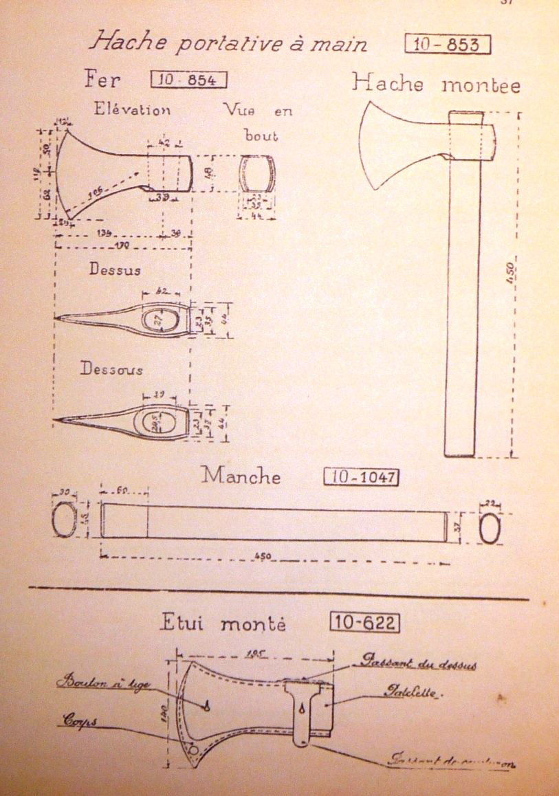 Avis sur marquage hache portative française. Hachet10