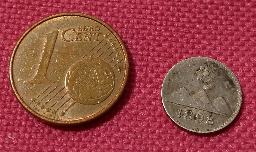 Mi moneda de plata moderna más mini: Guatemala 1/4 real 1898 Con_ce10