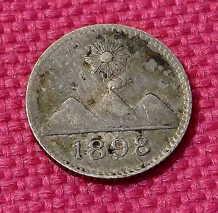 Mi moneda de plata moderna más mini: Guatemala 1/4 real 1898 Mini_110