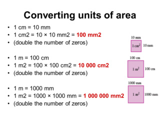 converting units of area  710
