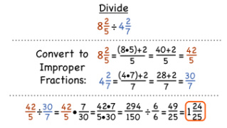 dividing fractions and mixed numbers  Prealg11