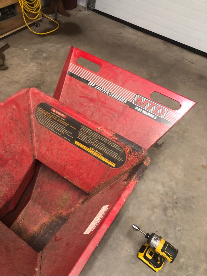 craftsman 5hp shredder capicity