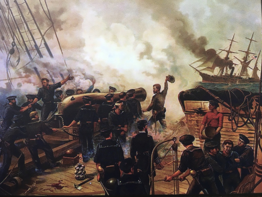 Duel entre le CSS ALABAMA et le USS KEARSAGE au large de CHERBOURG  19 JUIN 1864 Img_1413