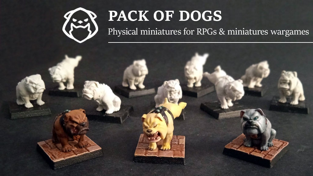 Pack of dogs, alternative miniatures for war hounds Pack-o10