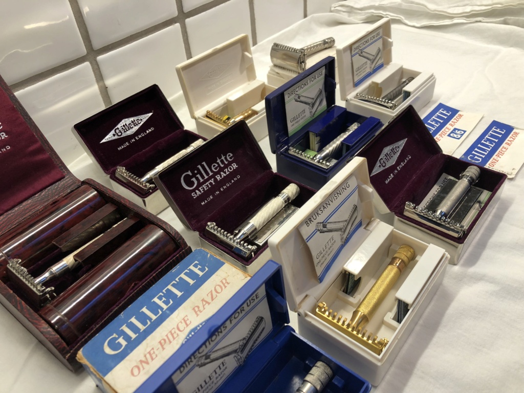 La série Gillette Popular de 1938-1940 - pour la première fois une photo montrant toutes les combinaisons d'ensembles jamais commercialisées! 1aef2410