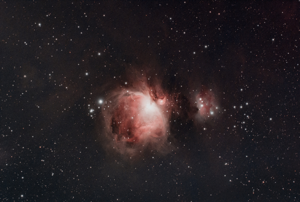 Grande nébuleuse d'Orion dans, enfin, un créneau de ciel clair...  M42-rg10