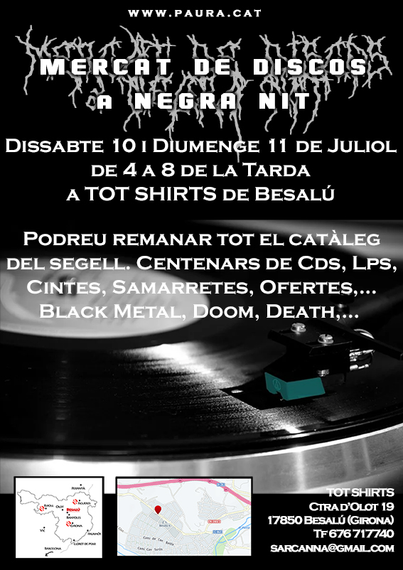 July 10th and 11th. Negra Nit's Metal Market  Cartel10