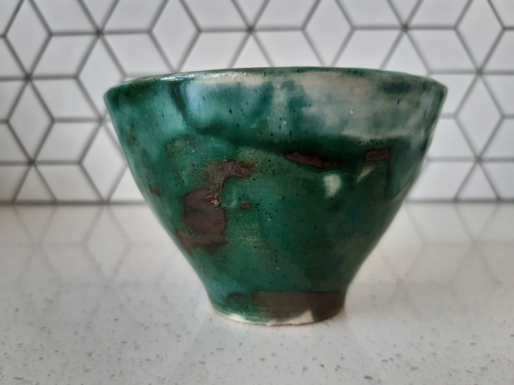Green Ceramic Bowl - Paterson? 20220217