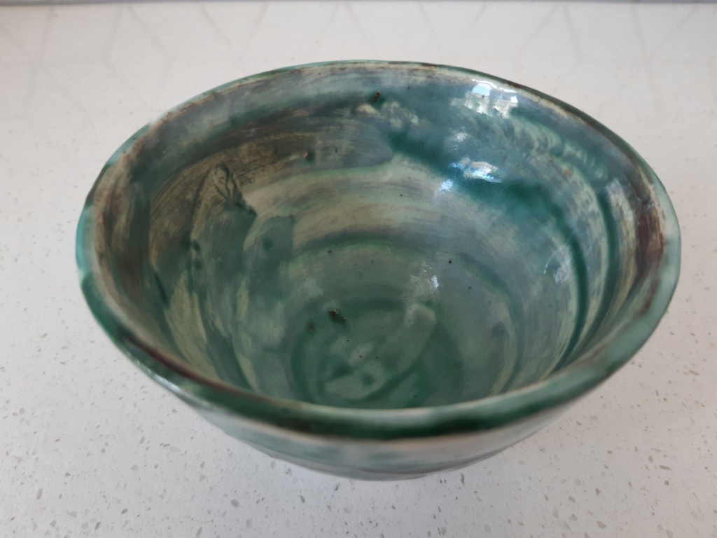 Green Ceramic Bowl - Paterson? 20220219