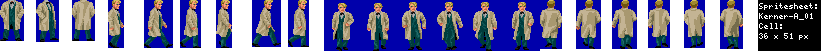 [Sprite sheet] - Base d'animation d'un personnage en Pixel Art Kerner10