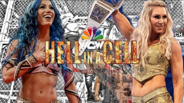 Sasha Banks vs Charlotte Flair NBC 'Hell in a Cell' Screen34