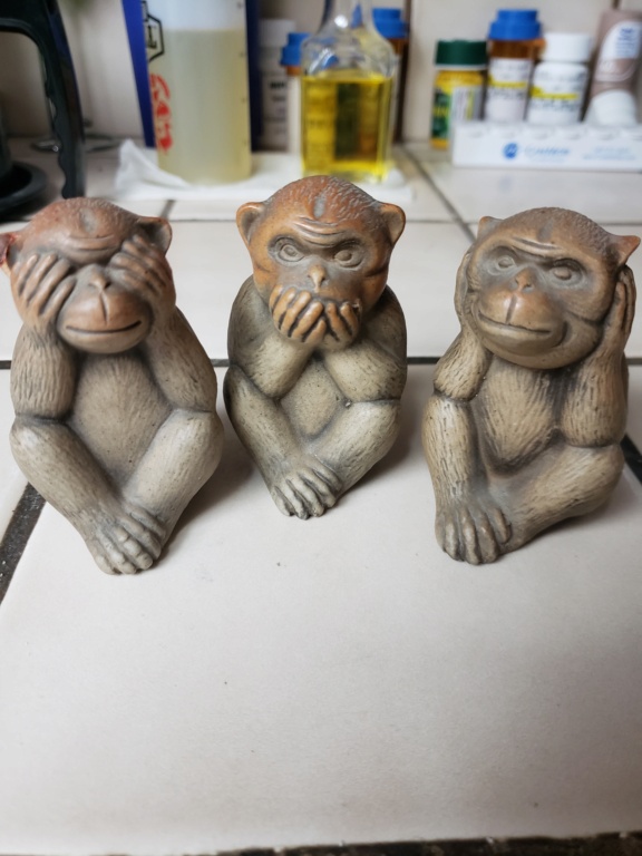 Wise Monkeys with Chinese Character on bottom 20220913