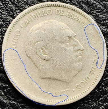 5 pesetas Franco 1957. Cd_11010
