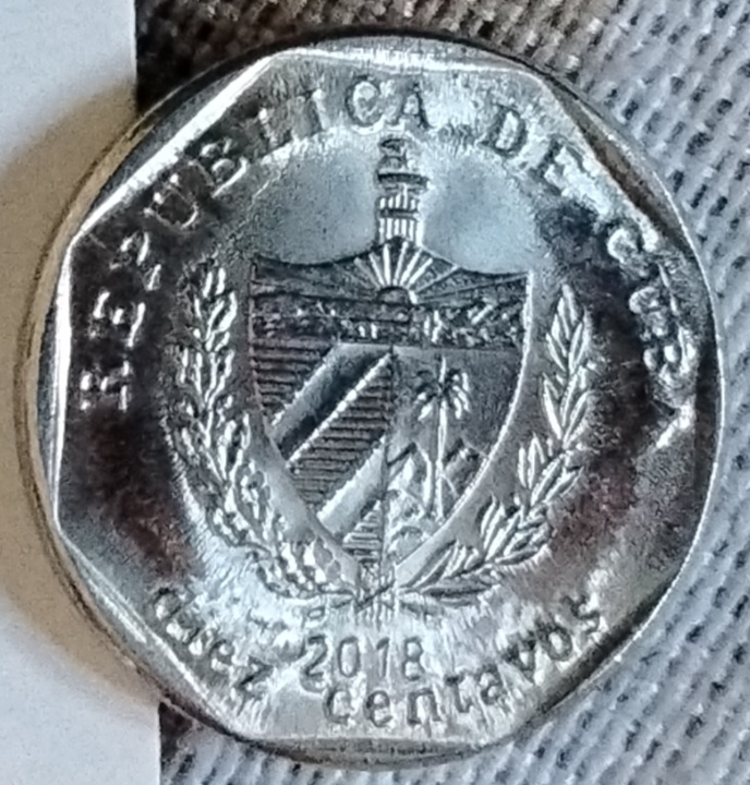 10 Centavos Cuba 2018  Cm240817