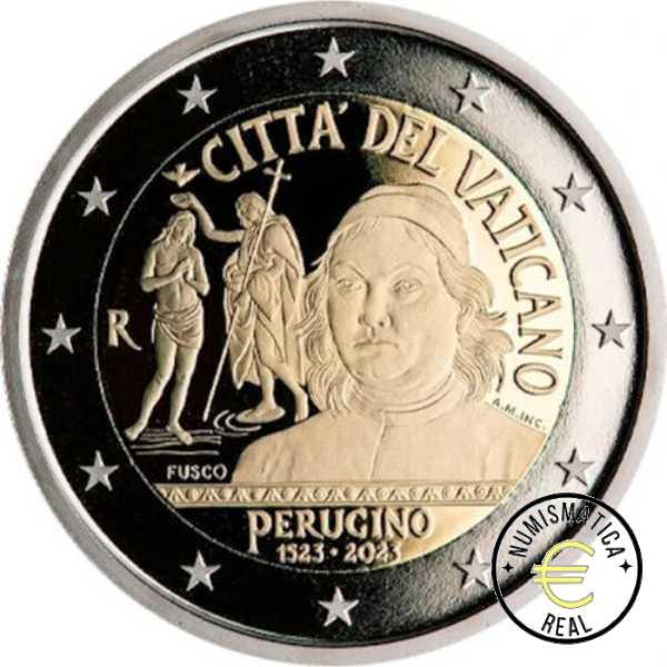 2 Euro. Vaticano (2023) 5º Centenario de la muerte de Perugino Vatica10