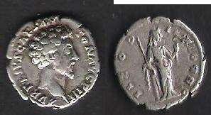 Denario de Marco Aurelio (TR POT XI COS II) Imagen10