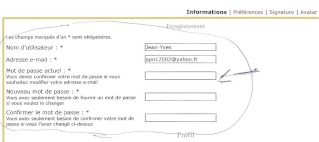 Pour changer votre mot de passe Motdep10