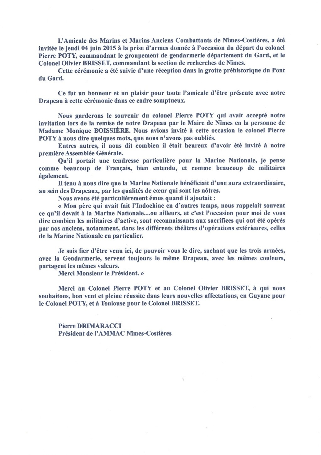 [ Associations anciens Marins ] AMMAC Nîmes-Costières - Page 7 Epson012