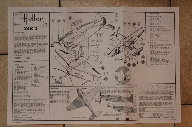 YAKOVLEV YAK 3 1/72ème Réf 250 et 80250 Img_5081