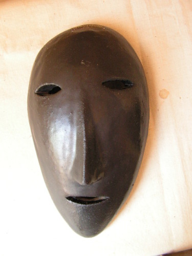 Masque Africain en ceramique 1950 Kgrhqy10