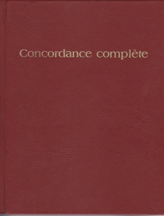 Concordance complète. Concor10