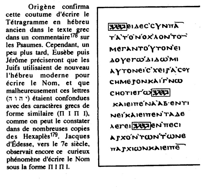 pourquoi le tétragramme a disparue dans le NT? - Page 3 Origyn10