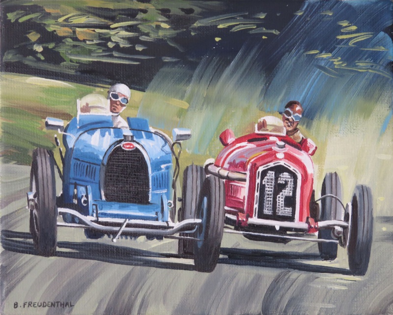 Mini tableaux Grand Prix Bugatt10