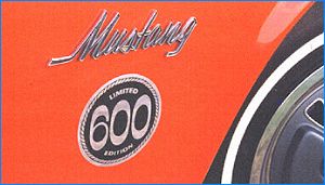 mustang édition limité a 600 Ltd60011
