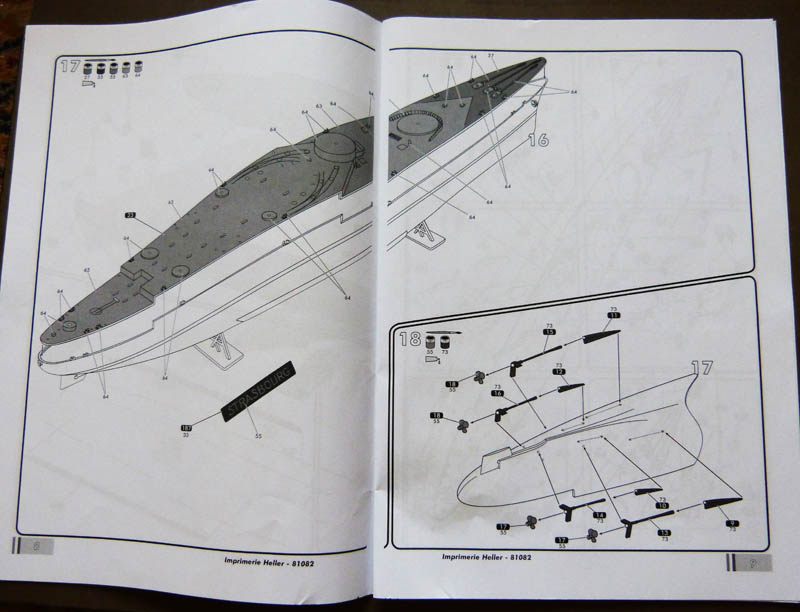 [HELLER] Cuirassé STRASBOURG 1/400ème Réf 81082  Strasb24