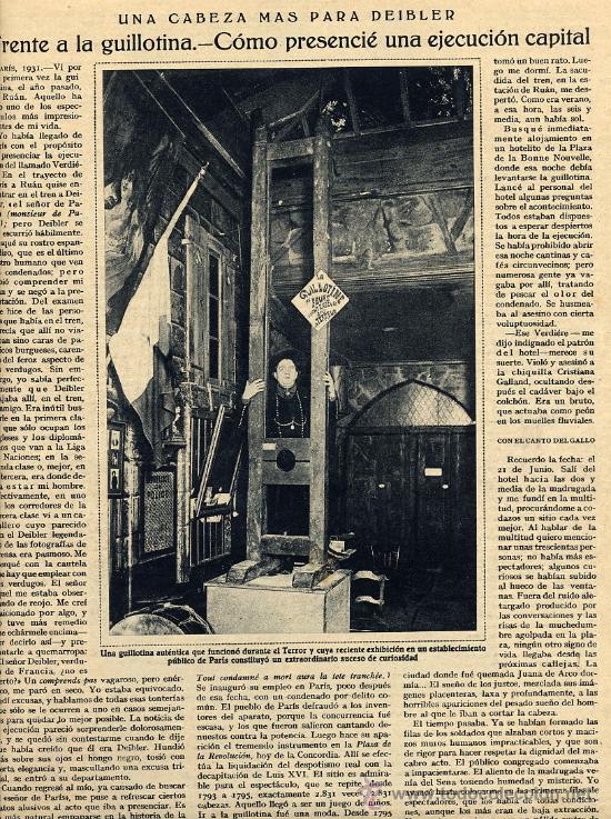 La guillotine du caveau des Oubliettes dans les années 30. 18825710