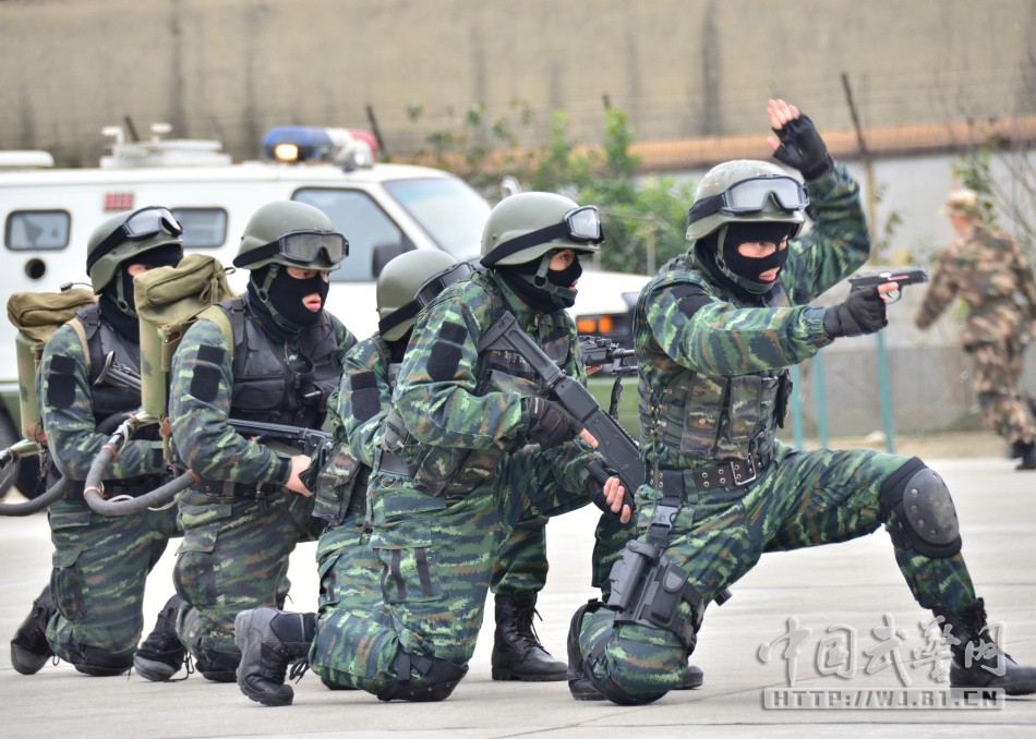 Chinese Armed Police digital uniform Chine-10