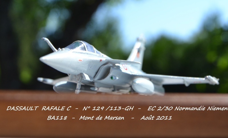 DASSAULT RAFALE C Escadrille de chasse  EC 2/30  113-GH NORMANDIE NIEMEN - BA 118 MONT DE MARSAN Août 2011  Réf: 79908 131010